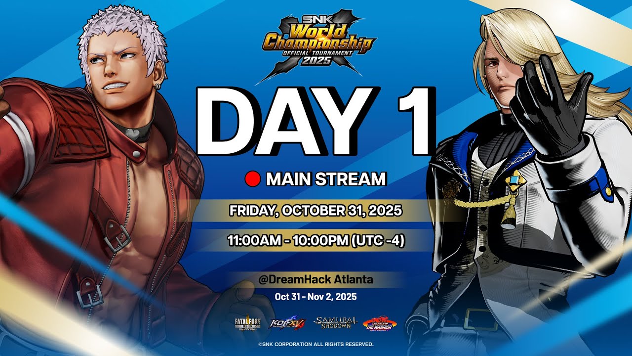 SNK World Championship 2025 - Day 1 - FATAL FURY: City of the Wolves, KOF XV & SAMURAI SHODOWN