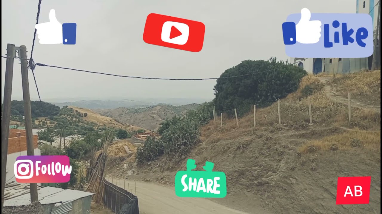 جولة من المنصورة إلى مركز بني احمد الشرقية شفشاون