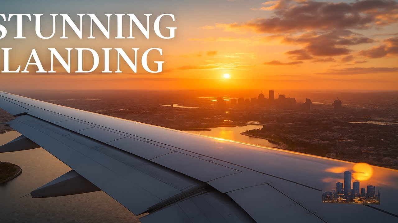 Dubai to Boston on Emirates 777 | Beautiful Final Approach