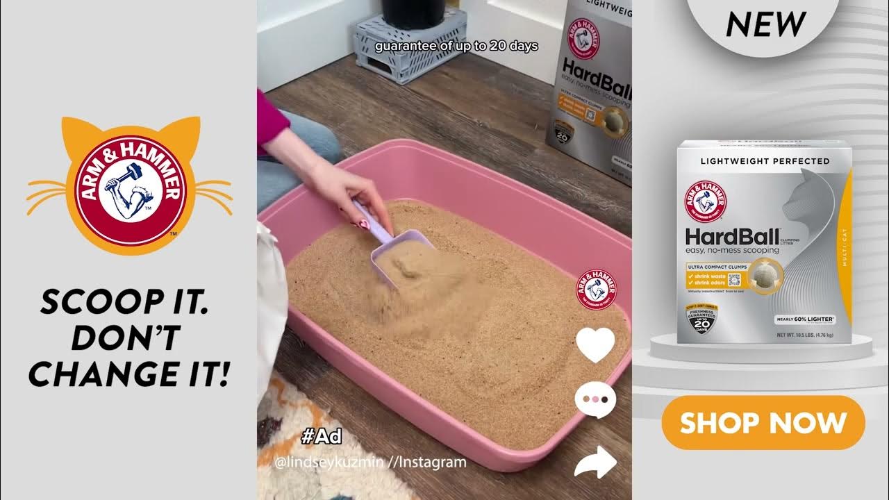 ARM & HAMMER HardBall™ Lightweight Litter! Virtually Indestructible