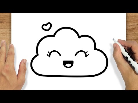 COMO DESENHAR UMA NUVEM KAWAII