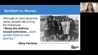 TCH Webinar Series-Women's Experiences During the Holocaust