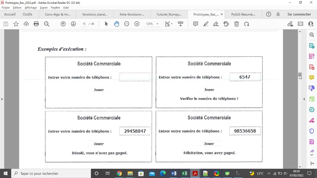 Prototype 2022 Interface Graphique Bac