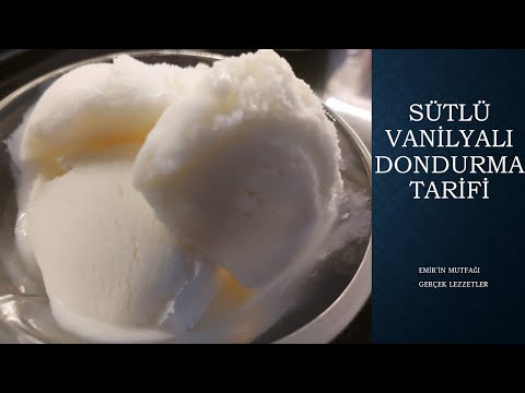 Sütlü Vanilyalı Dondurma Tarifi / Milk Vanilla İcecream Recipe /Gerçek Saleple Sütlü Dondurma Tarifi