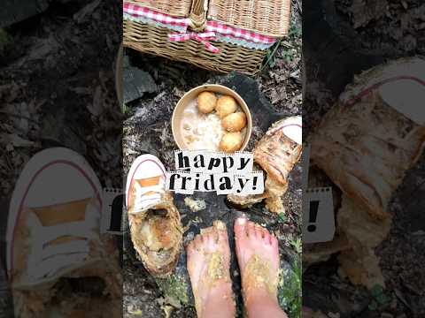 Crushing Greek Food in Converse Sneakers! Oddly Satisfying! ASMR