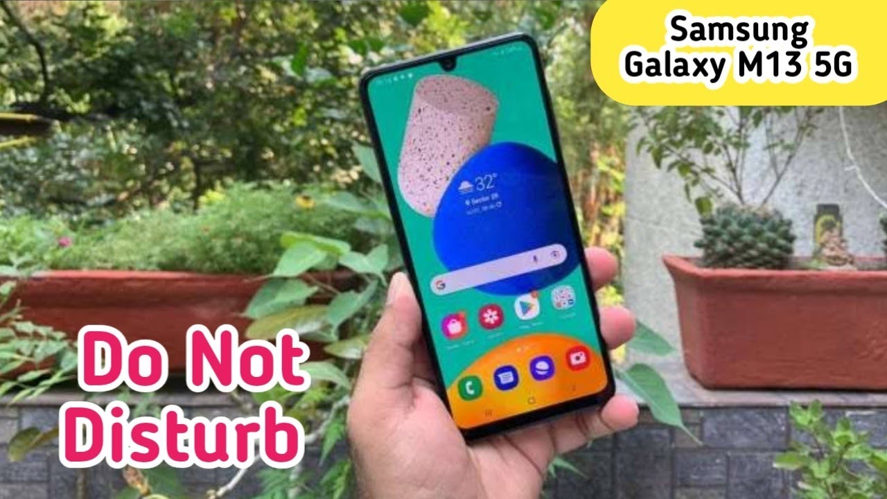 to enable DND in Samsung Galaxy M13 5G, how to
