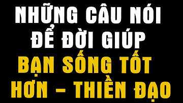 Những Câu Nói Để Đời Giúp Bạn Sống Tốt Hơn - Thiền Đạo