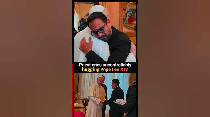 Fatherly & emotional moment as Priest cries hugging Pope Leo XIV #popeleoxiv #priest #father #india
