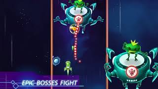 Air Strike - Galaxy Shooter - iOS - 1920x1080 - 20s - Ship Battlecruiser - Boss Meditalien screenshot 5