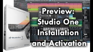 Preview: Studio One Activation & Installation