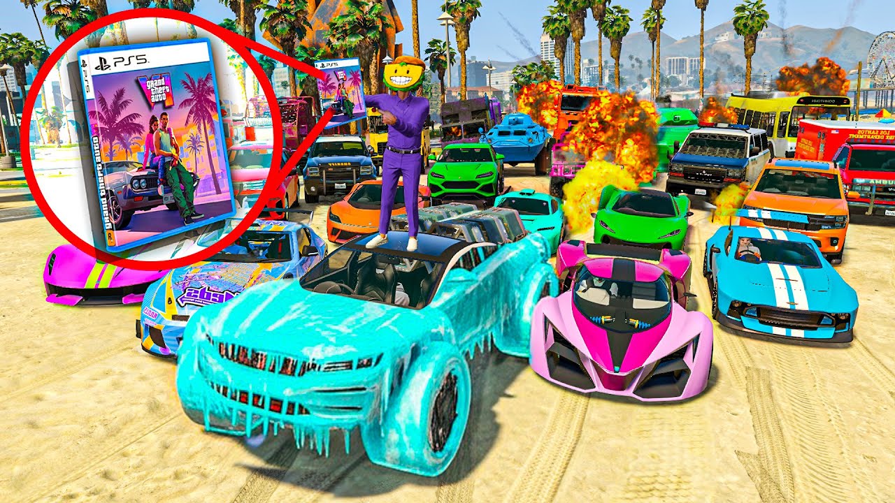 EL ÚLTIMO EXPLOTA CON COCHES ALEATORIOS PERO ENCUENTRO GTA 6!! - GTA 5 ONLINE