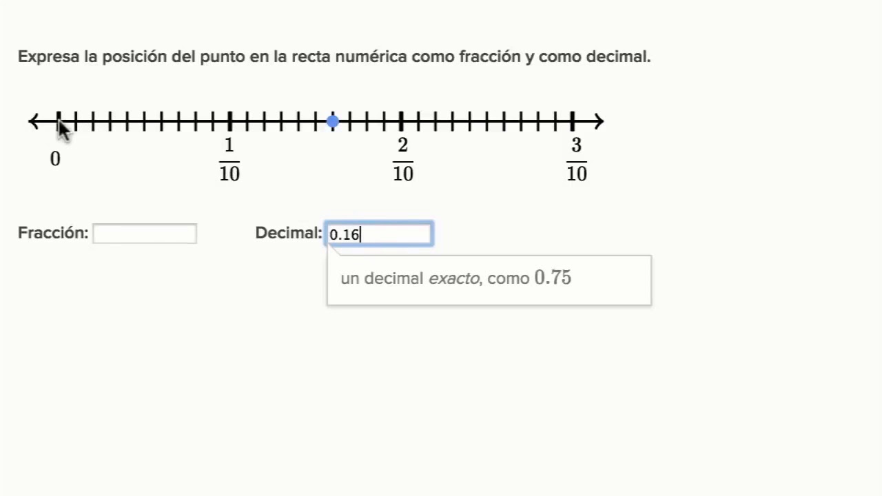 Escribir Un Numero Como Fraccion Y Como Decimal Video Khan Academy