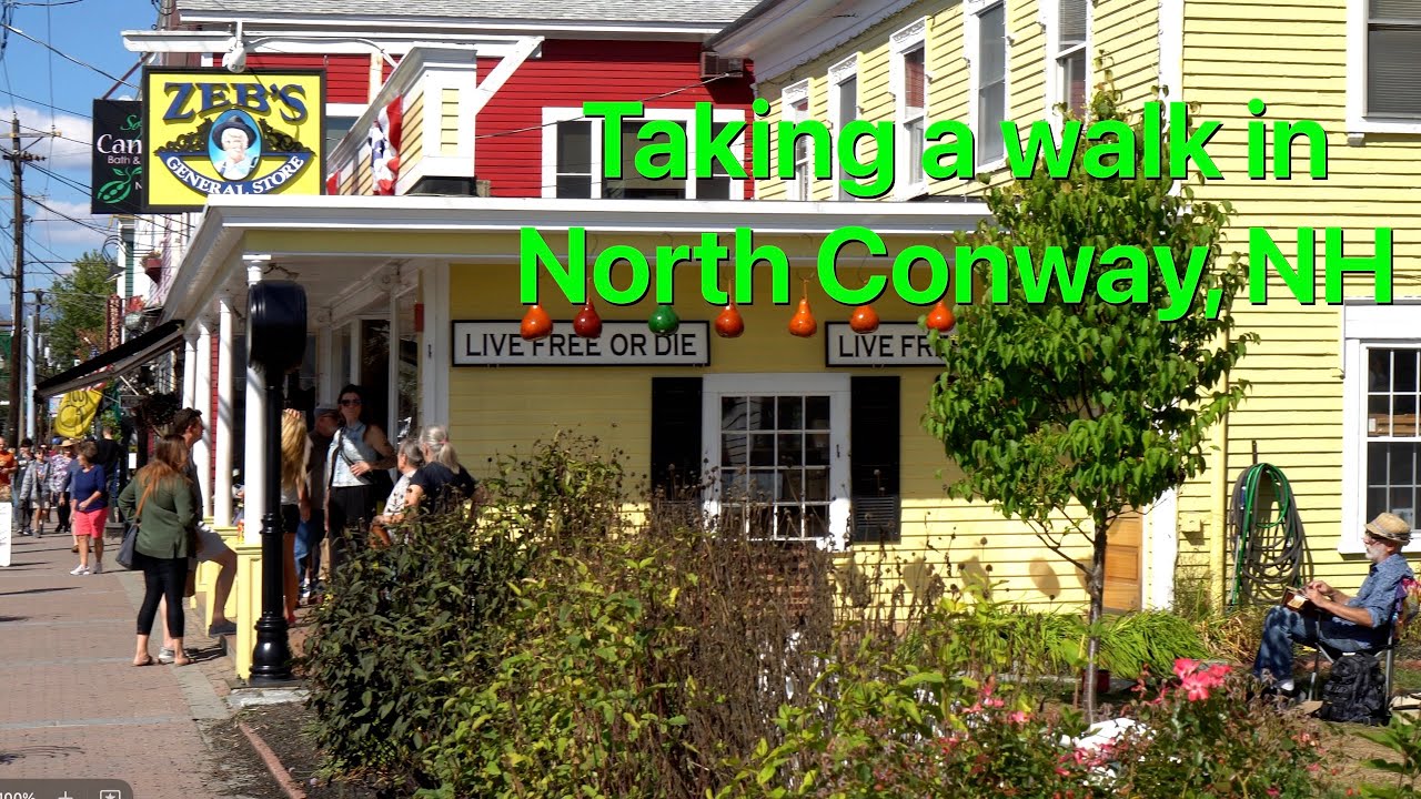Taking a causual walk though North Conway New Hampshire