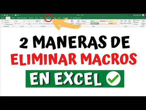Como eliminar MACROS EN EXCEL - 1° Las que desees | 2° Todas a la vez