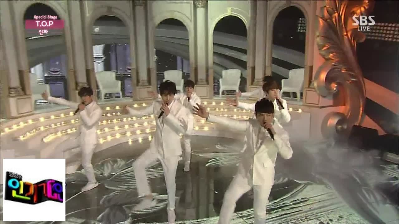 [SHINHWA] Fixer + T.O.P @ популярная песня Inkigayo 150125