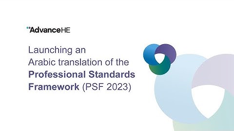 Launching the Professional Standards Framework 2023 in Arabic