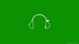 Green screen headphone audio spectrum