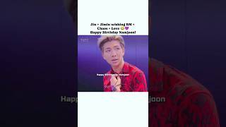 BTS RM Birthday Funny Wishes 🤣 | Jin and Jimin Teasing RM | #bts   #btsarmy   #shorts   #btsfunny
