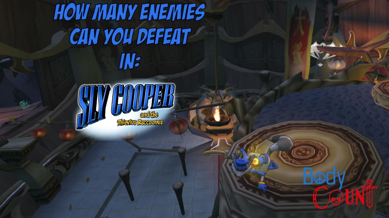 How many enemies can you defeat in Sly Cooper and the Thievius Raccoonus?