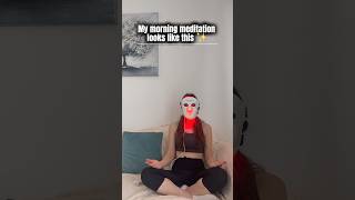 CurrentBody LED Light Mask Routine✨Skincare & Meditation +10%OFF Discount Code #shorts #skincare