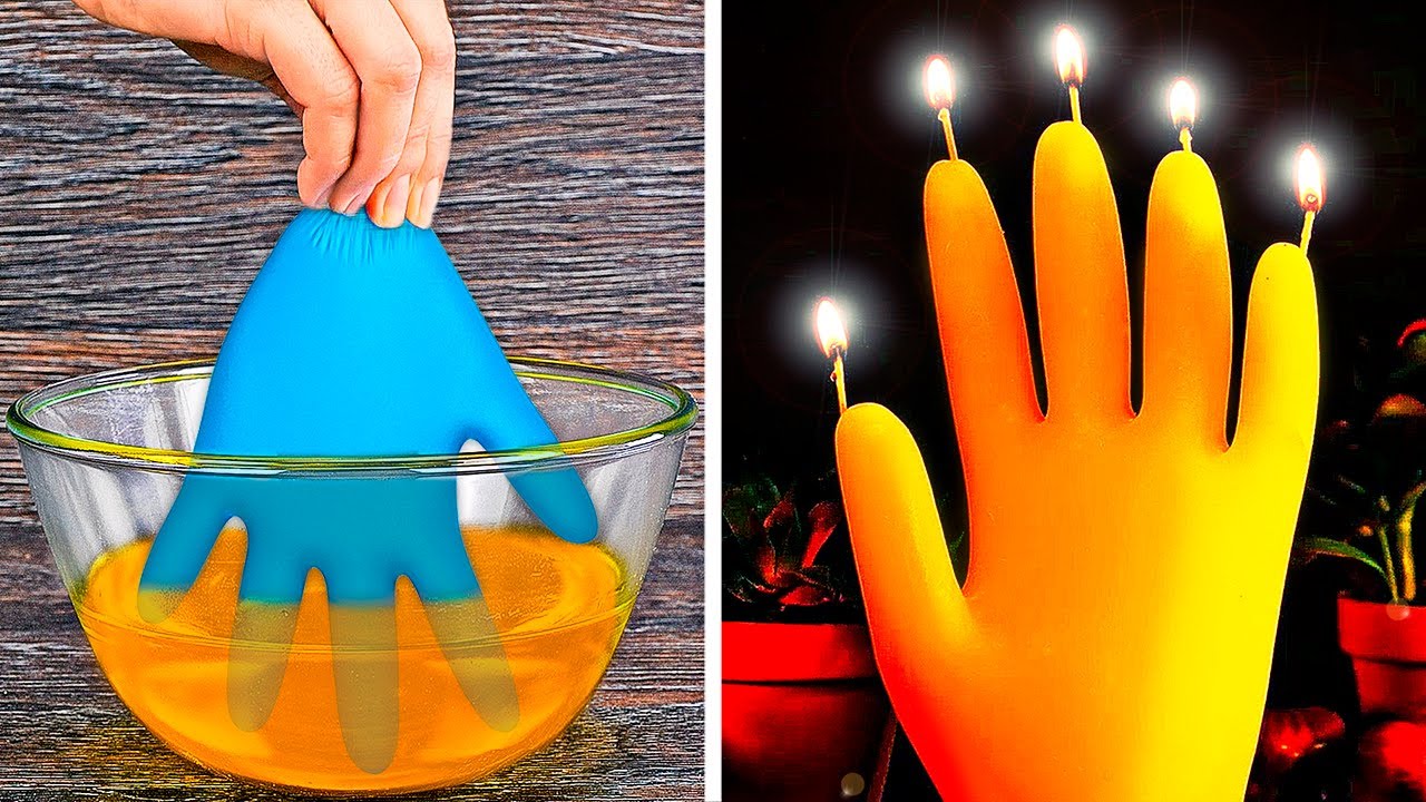 Декоративная свеча своими руками. Самый простой способ