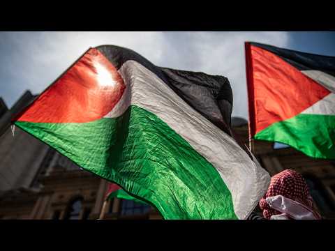 Pro-Palestine protesters using October 7 anniversary as a reason to celebrate