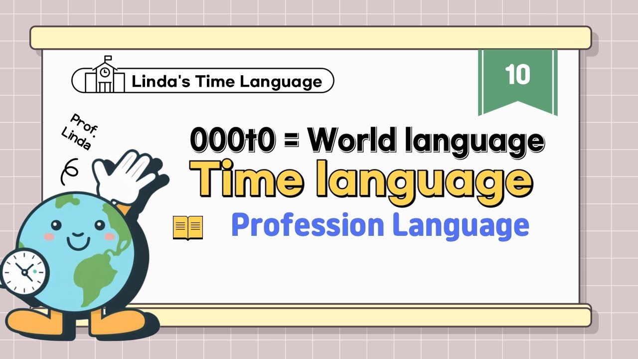 [ Linda's Time Language ⏰ ] 10 Profession language | Time Language ...