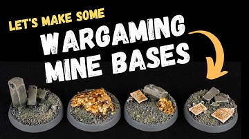 How to create awesome looking Mining Bases for tabletop miniatures