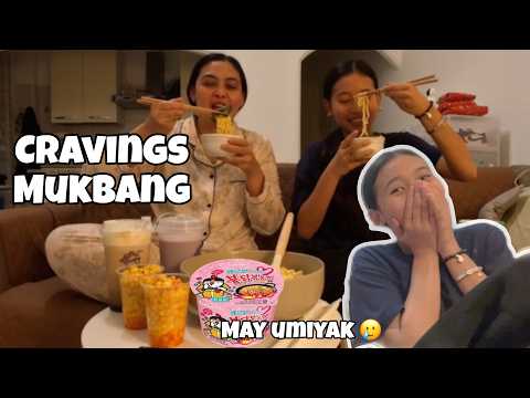 BULDAK CARBONARA MUKBANG | DEEP TALK WITH DAUGHTER | Shey Panopio
