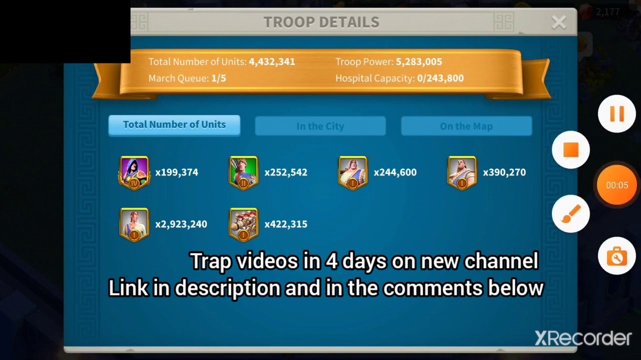 ROK KVK S1 Trap Account Overview - YouTube