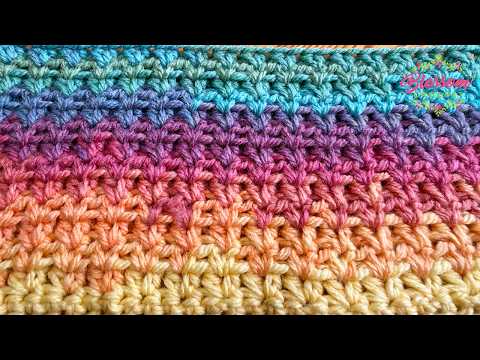 Super Quick & Easy Crochet Stitch for Absolute Beginners! One Row for cosy blankets 🌸