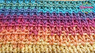 Super Quick & Easy Crochet Stitch for Absolute Beginners! One Row for cosy blankets 🌸
