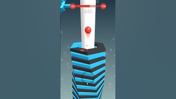 Stack Ball Level 123 Complete In 21 Second #stackball #shorts