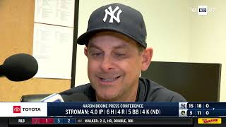 Aaron Boone on back-to-back wins, Anthony Rizzo