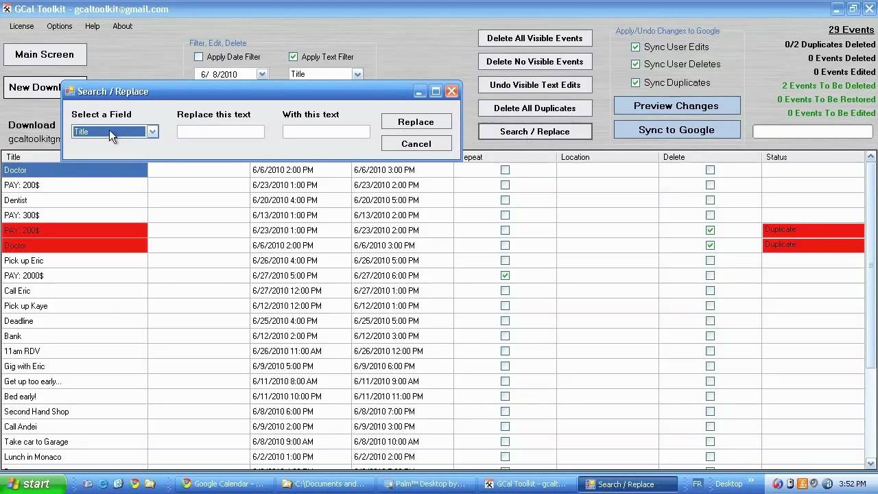 Google Calendar Tools Delete duplicates, mass deletes, multiple edits