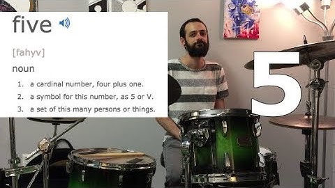 Drum lesson: playing in odd meters - cymbal patterns over 5