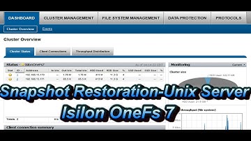Restore Data From Snapshot-Unix Server Isilon OneFs 7