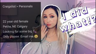 STORYTIME : I WAS AN ESCORT ON CRAIGSLIST ?!