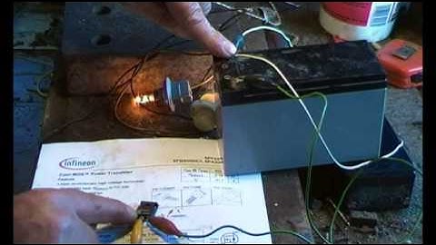Testing a FET, the backwoods method, field effect transistor.