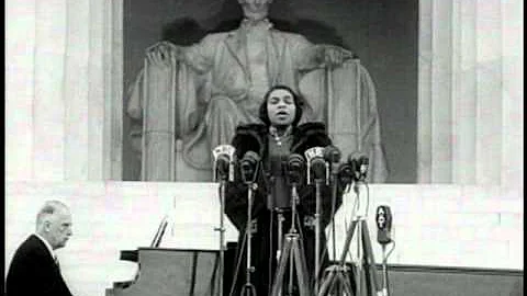 "Marian Anderson Sings at the Lincoln Memorial" Ne...