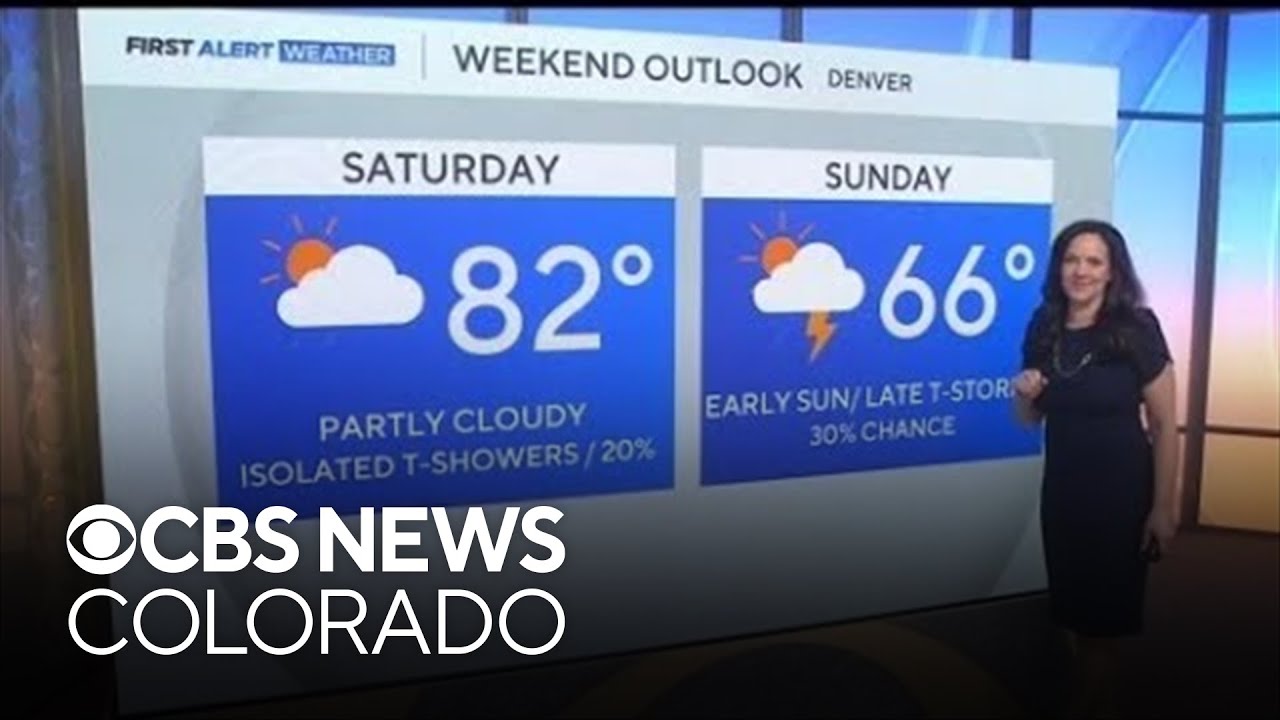 Warm Saturday for the Denver metro area with a chance of storms, then ...