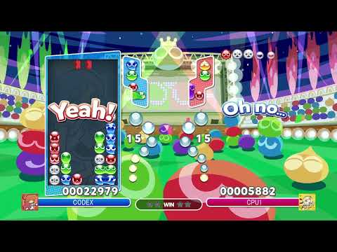 Puyo Puyo Champions Ciel VS Alex Puyo Puyo Fever 