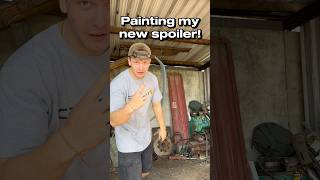 Let’s attempt to paint match my new spoiler!🫣🤩 #cars #spraypaint #paint #diy #touchuppaint