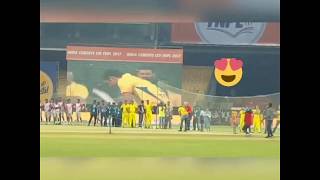 Dhoni in TNPL Opening Ceremony Hitting Consecutive Sixes | MSD | MS Dhoni