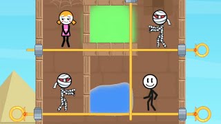 Rescue Stickman New Gameplay Walkthrough Level 6-18 | Mobile Game screenshot 4