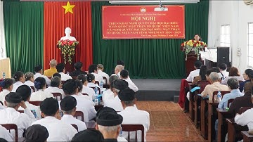 250 đại biểu tham dự hội nghị triển khai Nghị quyết Đại hội MTTQ | Báo Vĩnh Long