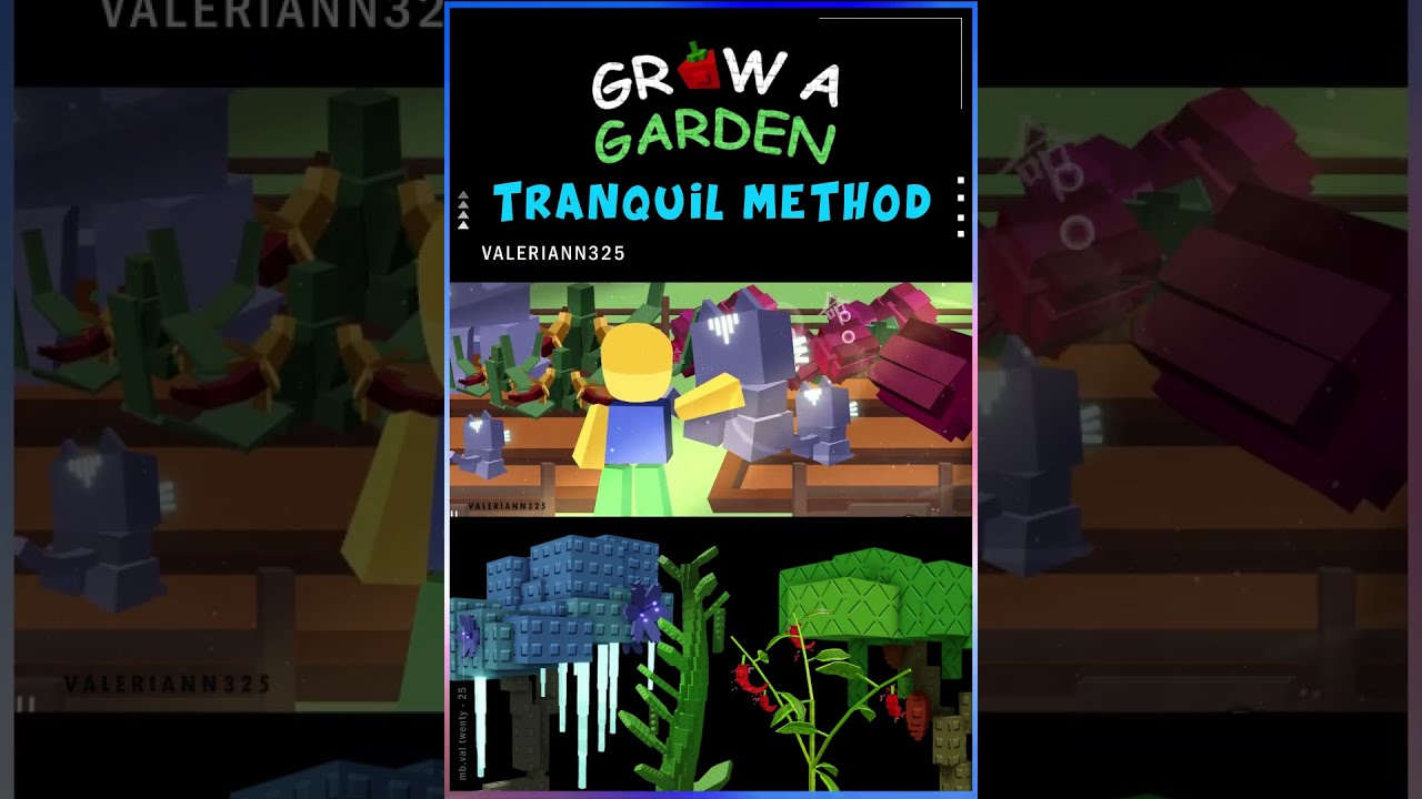  Grow A Garden The TRANQUIL METHOD ZEN EVENT Animation Growagarden Roblox