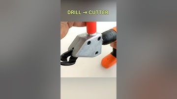 Turn Your Drill Into Sheet Cutter | Tool Hack  #tools #MrNkTools
