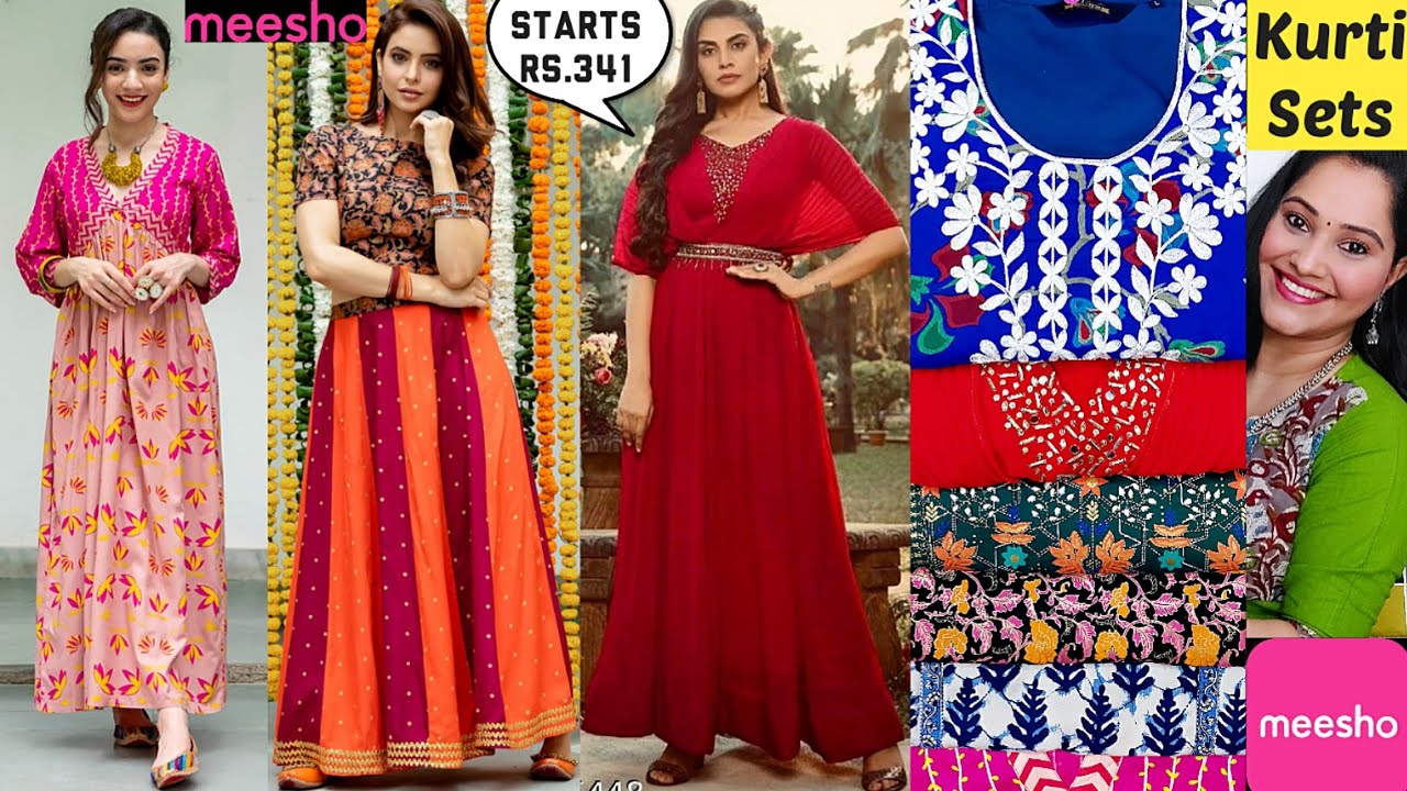 💞Meesho kurtis/kurta Sets haul 💞START Rs.341💞Meesho kurti Sets,Gown