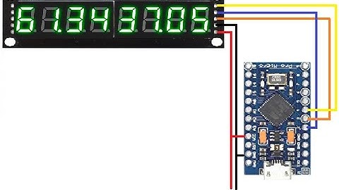 46 Arduino Pro Micro display de 8 dígitos con solo tres pines